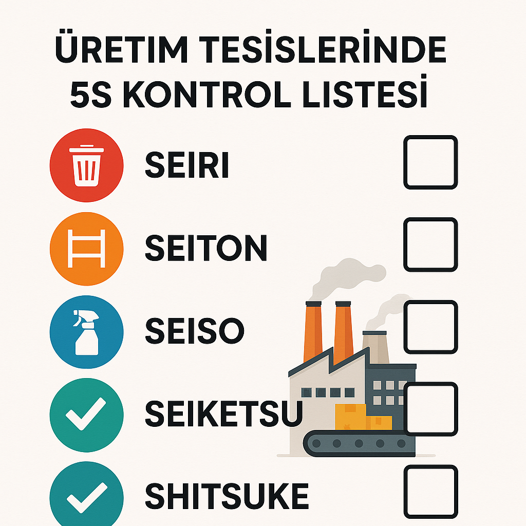 Üretim Tesislerinde 5S Kontrol Listesi (Checklist)